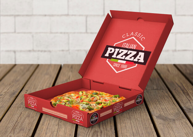 in hộp giấy đựng pizza giá rẻ