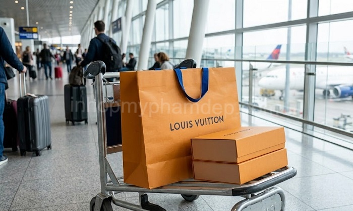 Mẫu túi giấy thời trang thương hiệu LV (Louis Vuitton) - 22